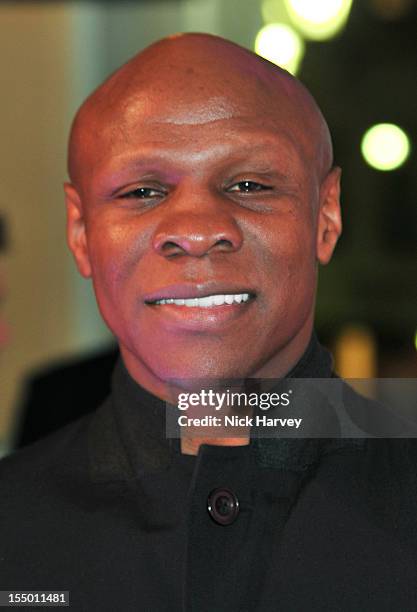 Chris Eubank attends the Thomas Pink Presents The Pink Lion launch event on October 30, 2012 in London, England.