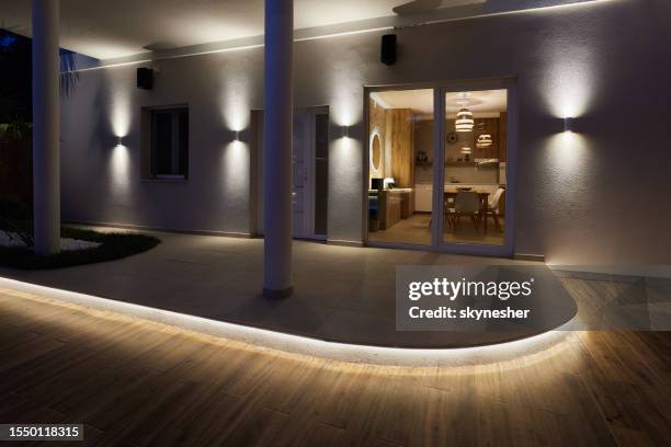 653 House Porch Light Night Stock Photos, High-Res Pictures, and Images ...