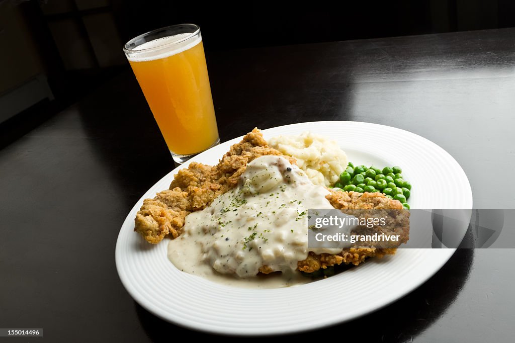 Chicken Fried Steak with Beer