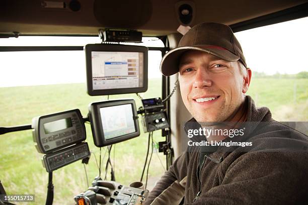hi-tech farming - farmer fertilizer stock pictures, royalty-free photos & images