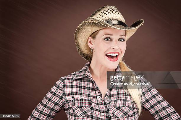 feliz cowgirl - blonde female country singers - fotografias e filmes do acervo