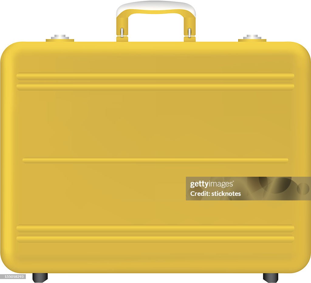 Golden briefcase