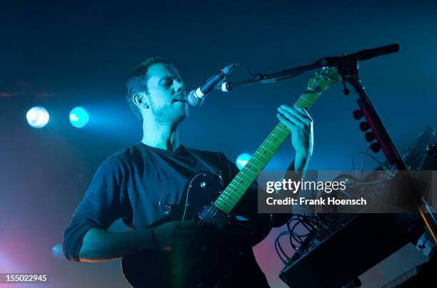 Anthony Gonzalez of M83 performs live during a concert at the Astra on October 30, 2012 in Berlin, Germany.