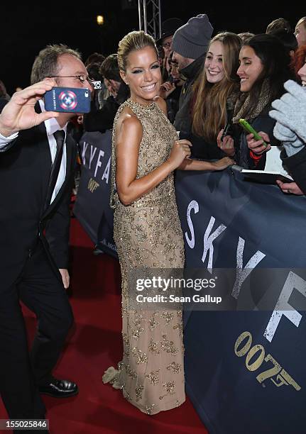 Sylvie van der Vaart attends the Germany premiere of "Skyfall" at the Theater am Potsdamer Platz on October 30, 2012 in Berlin, Germany.