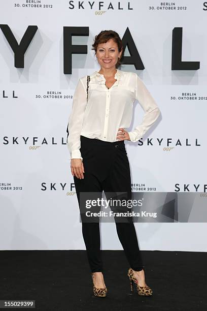 Carolina Vera attends the 'Skyfall' Germany Premiere at Theater am Potsdamer Platz on October 30, 2012 in Berlin, Germany.