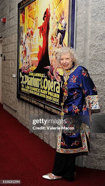 Carla Laemmle attends The Academy Of Motion Picture Arts And Sciences' Screening Of "The Phantom Of The Opera" at AMPAS Samuel Goldwyn Theater on...