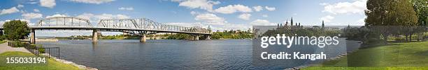 ottawa panorama - ottawa parliment stock pictures, royalty-free photos & images