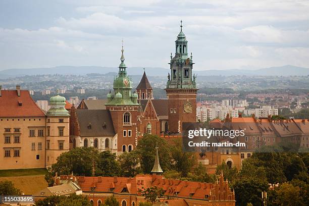 wawel cathedral - wawel castle stock pictures, royalty-free photos & images