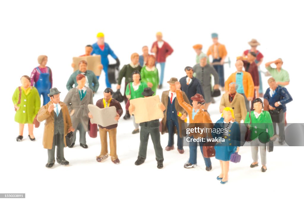 Little People crowd figurines