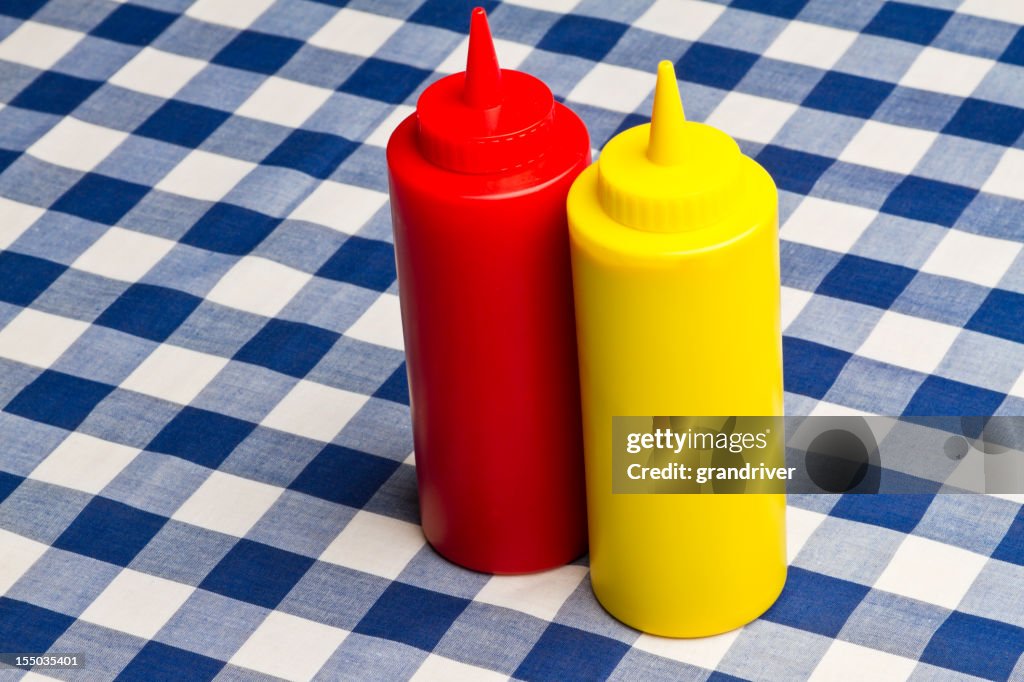 Ketchup and Mustard Bottles