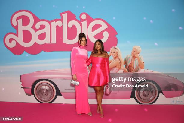 Laura Dundovic attends the "Barbie" Sydney Premiere at Hoyts Entertainment Quarter on July 17, 2023 in Sydney, Australia.