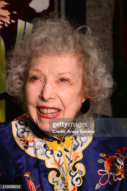 Carla Laemmle attends The Academy of Motion Picture Arts and Sciences' screening of 'The Phantom Of The Opera' at AMPAS Samuel Goldwyn Theater on...