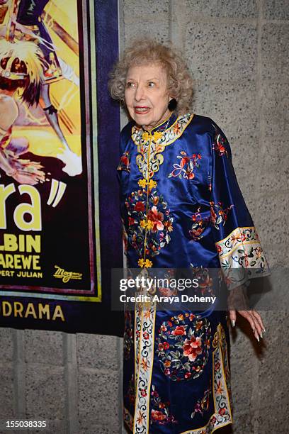 Carla Laemmle attends The Academy of Motion Picture Arts and Sciences' screening of 'The Phantom Of The Opera' at AMPAS Samuel Goldwyn Theater on...