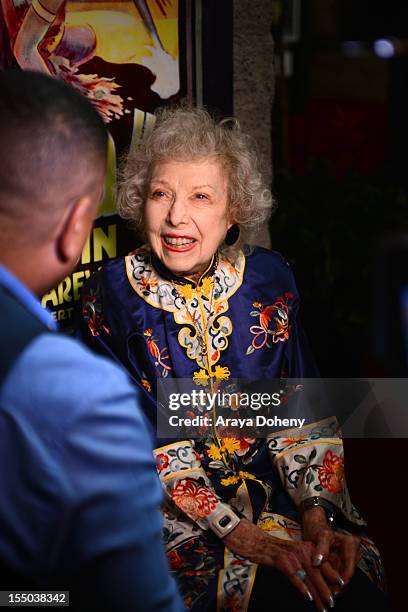 Carla Laemmle attends The Academy of Motion Picture Arts and Sciences' screening of 'The Phantom Of The Opera' at AMPAS Samuel Goldwyn Theater on...