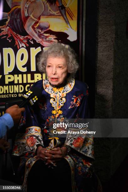 Carla Laemmle attends The Academy of Motion Picture Arts and Sciences' screening of 'The Phantom Of The Opera' at AMPAS Samuel Goldwyn Theater on...