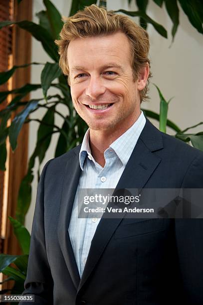 Simon Baker at "The Mentalist" Press Conference on October 29, 2012 in West Hollywood, California.