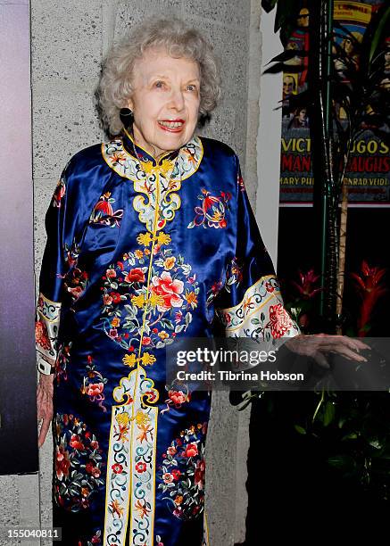 Carla Laemmle attends The Academy of Motion Picture Arts and Sciences' screening of 'The Phantom Of The Opera' at AMPAS Samuel Goldwyn Theater on...