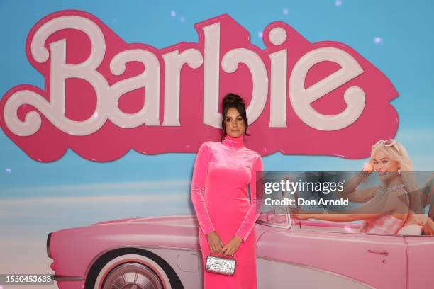 Laura Dundovic attends the "Barbie" Sydney Premiere at Hoyts Entertainment Quarter on July 17, 2023 in Sydney, Australia.