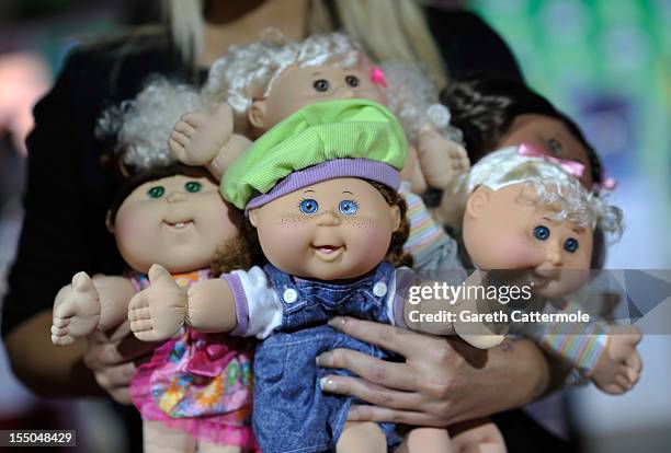 Cabbage Patch Kids at the launch of Dream Toys 2012 at St Mary's Church on October 31, 2012 in London, England.