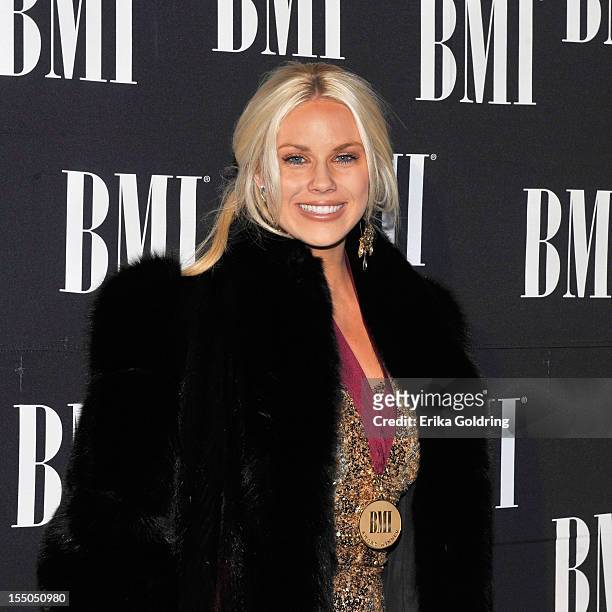 Rachel Bradshaw attend the 60th annual BMI Country awards at BMI on October 30, 2012 in Nashville, Tennessee.