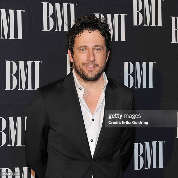 Will Hoge attends 60th annual BMI Country awards at BMI on October 30, 2012 in Nashville, Tennessee.