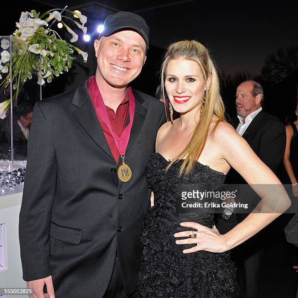 Jeff Hyde and guest attend the 60th annual BMI Country awards at BMI on October 30, 2012 in Nashville, Tennessee.