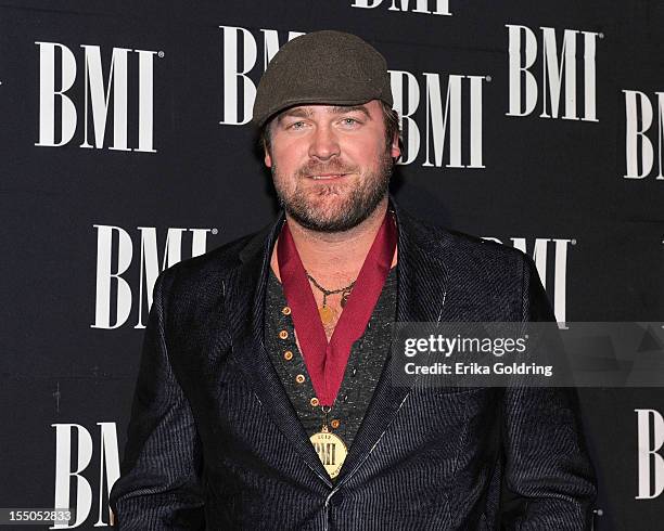 Lee Brice attends the 60th annual BMI Country awards at BMI on October 30, 2012 in Nashville, Tennessee.