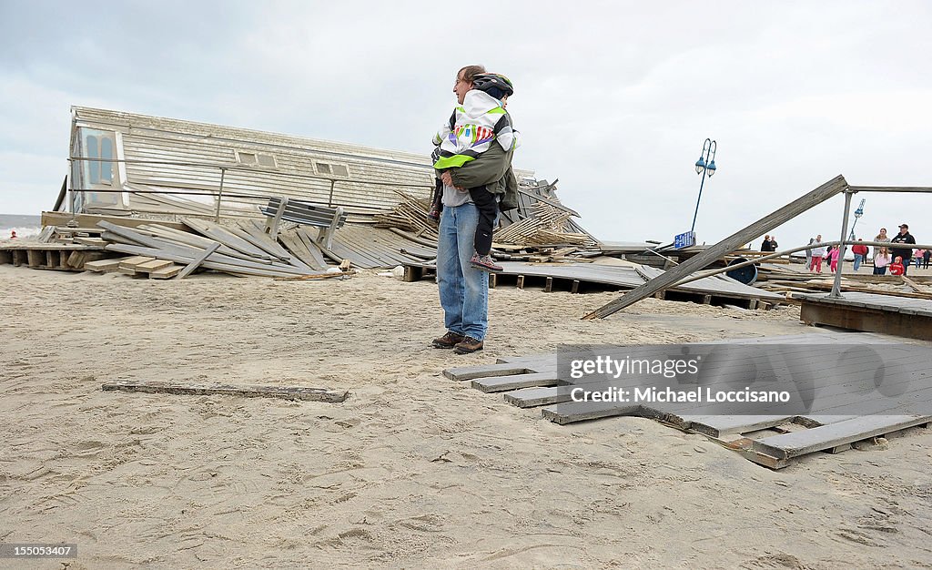 East Coast Begins To Clean Up And Assess Damage From Hurricane Sandy