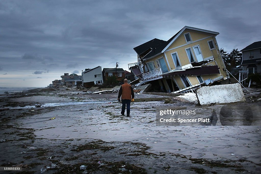 East Coast Begins To Clean Up And Assess Damage From Hurricane Sandy