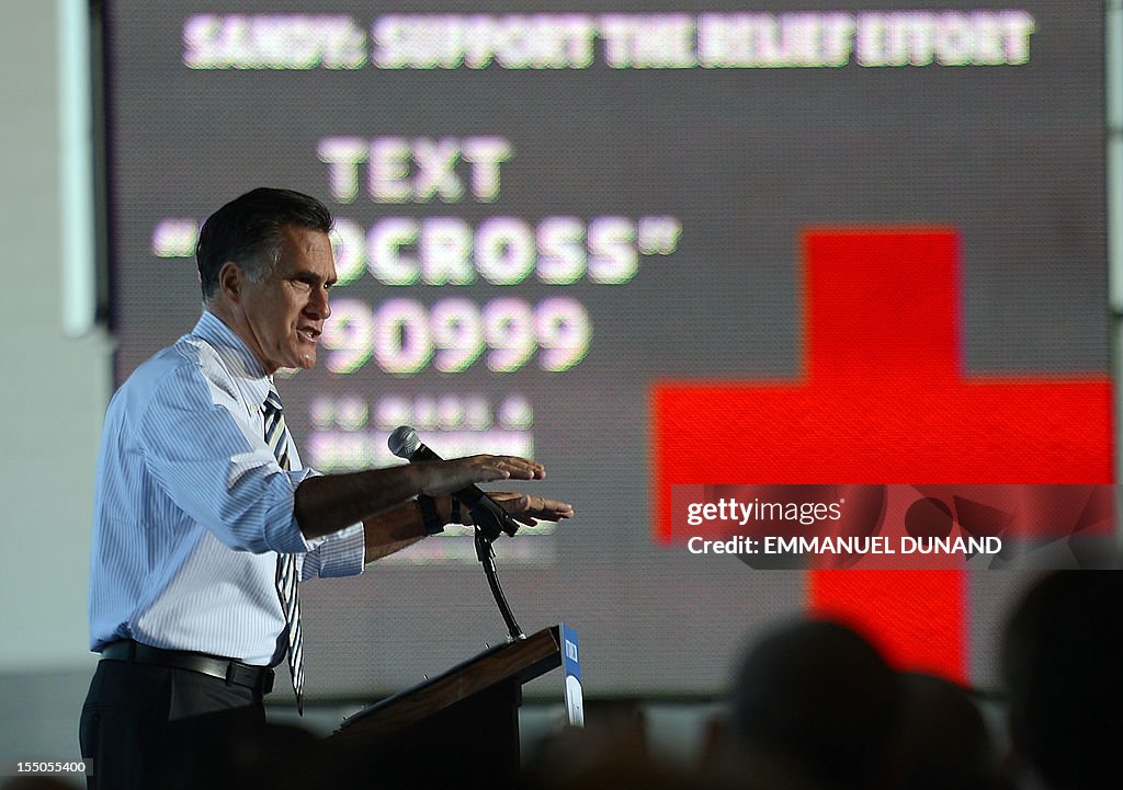 Mitt Romney Rally US Republican presidential candidate Mitt Romney holds a rally at ...