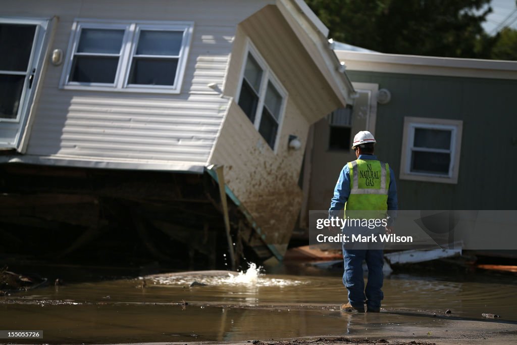 East Coast Begins To Clean Up And Assess Damage From Hurricane Sandy