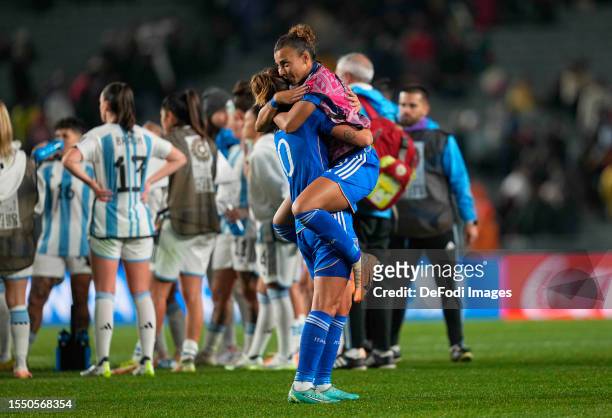 Cristiana Girelli of Italy post game celebration after the FIFA Women's World Cup Australia & New Zealand 2023 Group G match between Italy and...