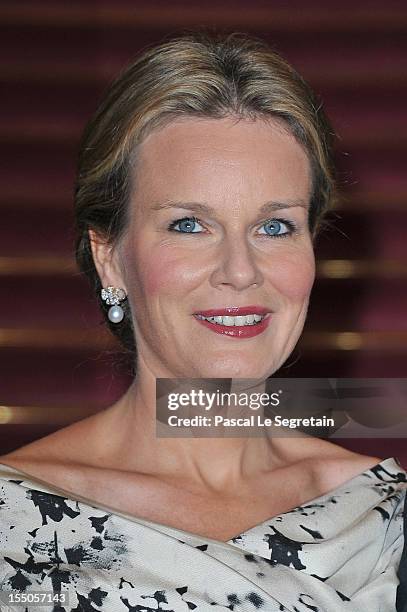 Princess Mathilde of Belgium at Theatre des Champs-Elysees on October 31, 2012 in Paris, France.