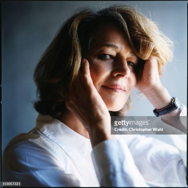 Actress Charlotte Rampling is photographed for Self Assignment on September 1, 2007 in Toronto, Ontario.
