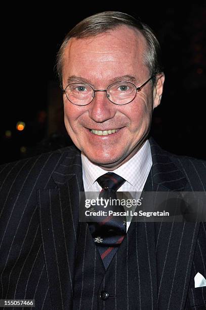 Prince Jean of Luxembourg poses as he arrives at Theatre des Champs-Elysees on October 31, 2012 in Paris, France.