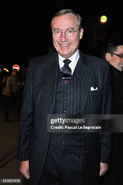 Prince Jean of Luxembourg poses as he arrives at Theatre des Champs-Elysees on October 31, 2012 in Paris, France.