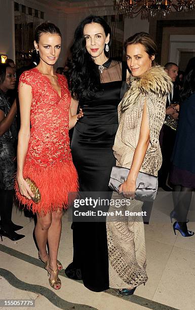 Jacquetta Wheeler, L'Wren Scott and Yasmin Le Bon attend the Harper's Bazaar Women of the Year Awards 2012, in association with Estee Lauder, Harrods...