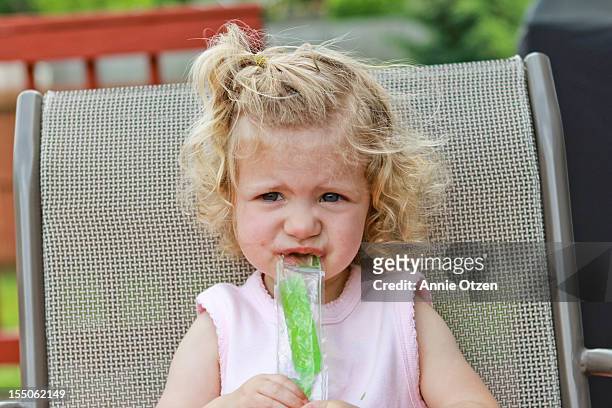 Little girl Eating an Ice Treat