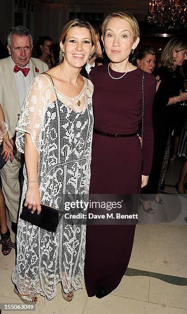 Sara Parker Bowles and editor of Harper's Bazaar UK Justine Picardie attend the Harper's Bazaar Women of the Year Awards 2012, in association with...