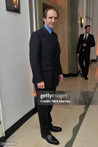 Ralph Fiennes attends the Harper's Bazaar Woman of the Year Awards at Claridge's Hotel on October 31, 2012 in London, England.