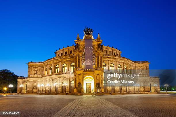 semper opera house dresden, germany - dresden germany stock pictures, royalty-free photos & images