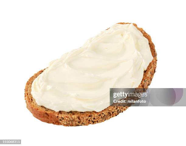 bread and cheese spread - cream cheese stock pictures, royalty-free photos & images