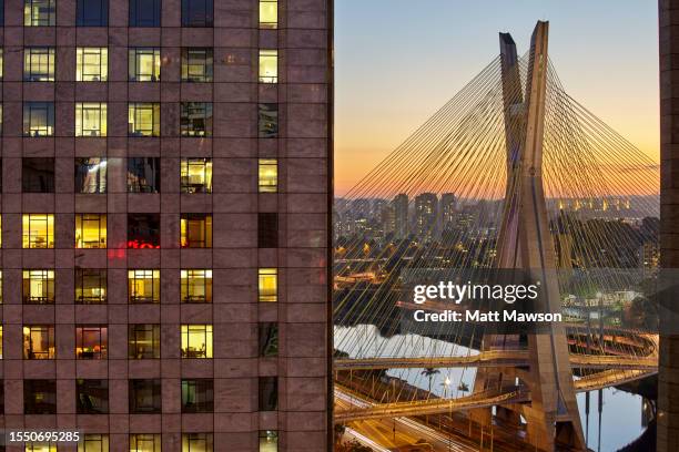 octávio frias de oliveira bridge .são paulo. brazil - são paulo stock-fotos und bilder