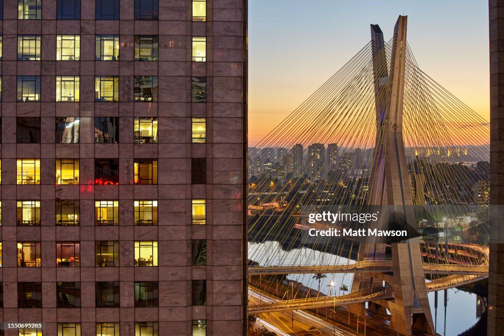 Octávio Frias de Oliveira Bridge .São Paulo. Brazil