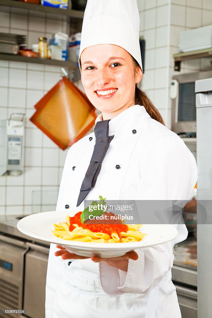 Chef di preparare la pasta