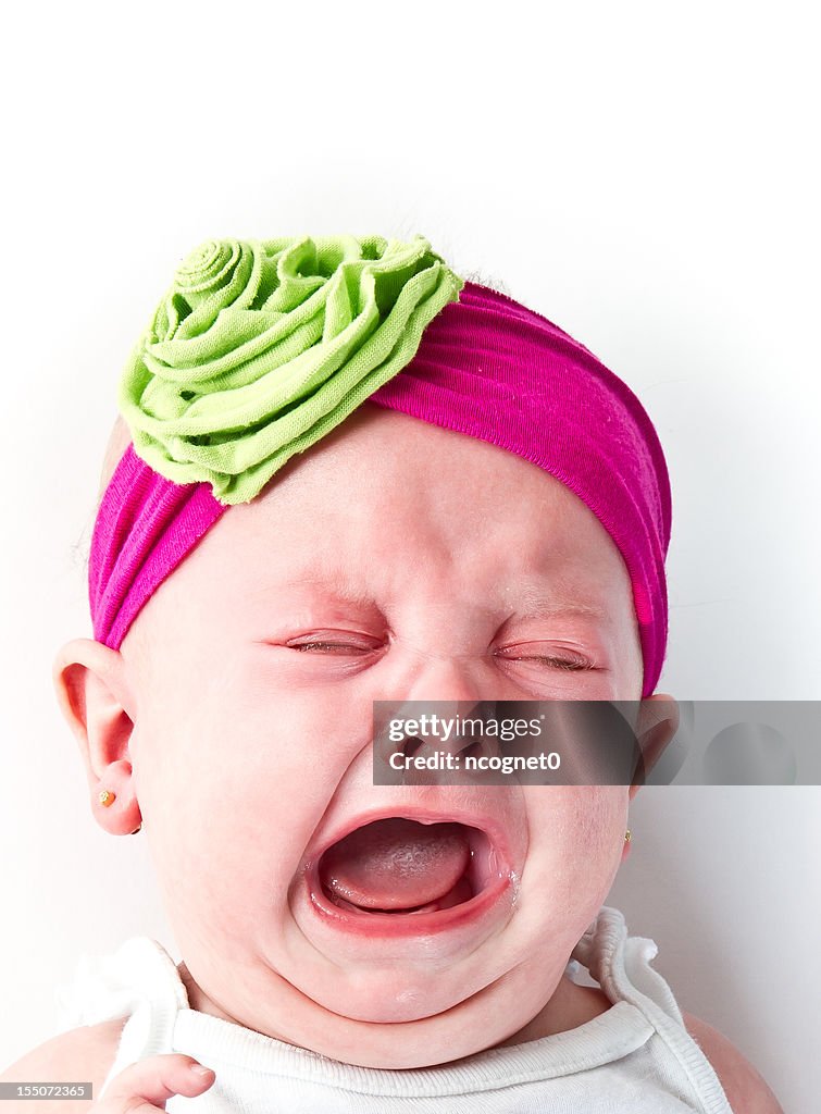 Crying infant baby