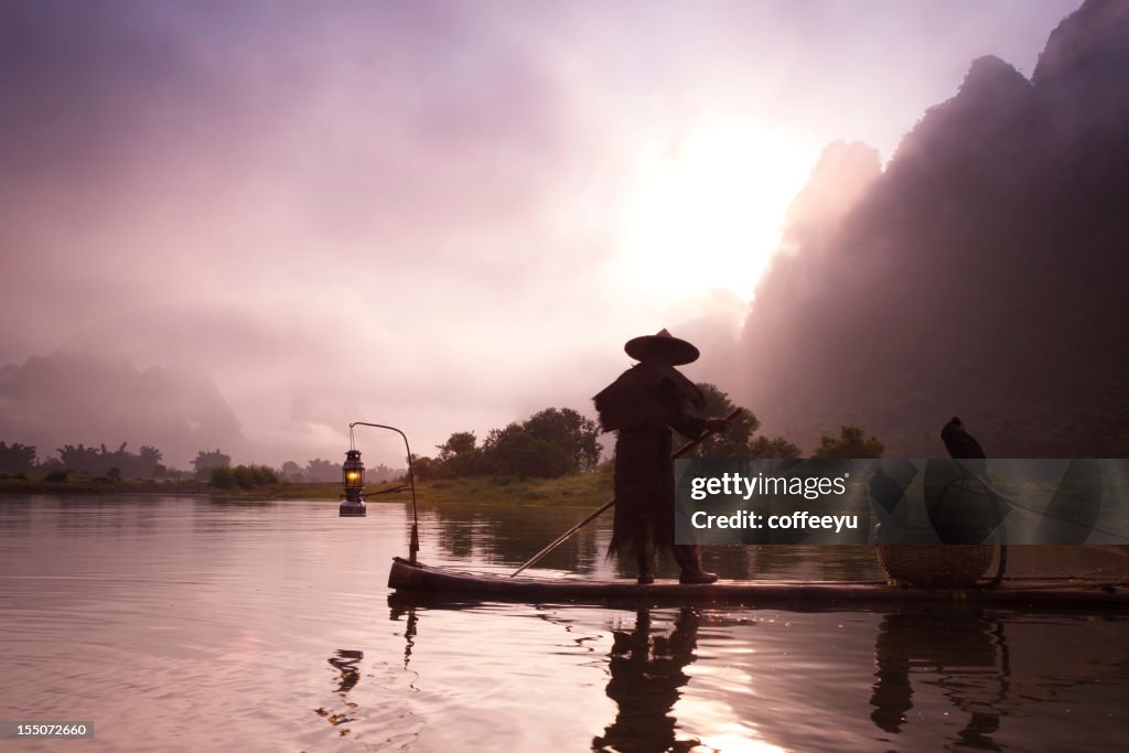 Fishermen  fashing on Li River