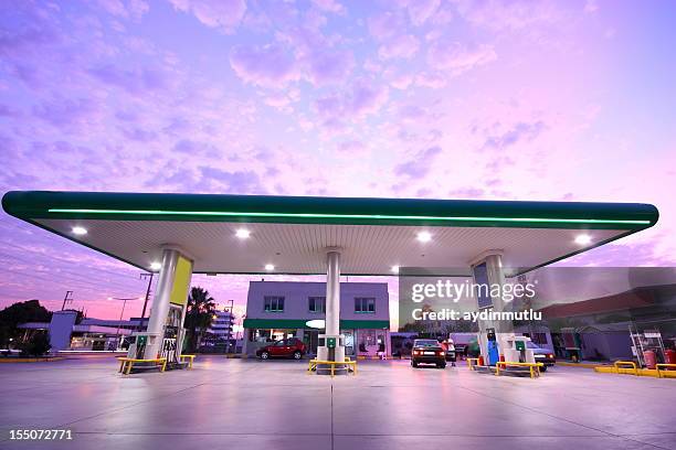 refueling station - generic location stock pictures, royalty-free photos & images