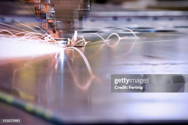 cnc, laser metal-cutting manufacturing tool - sheet metal stock pictures, royalty-free photos & images