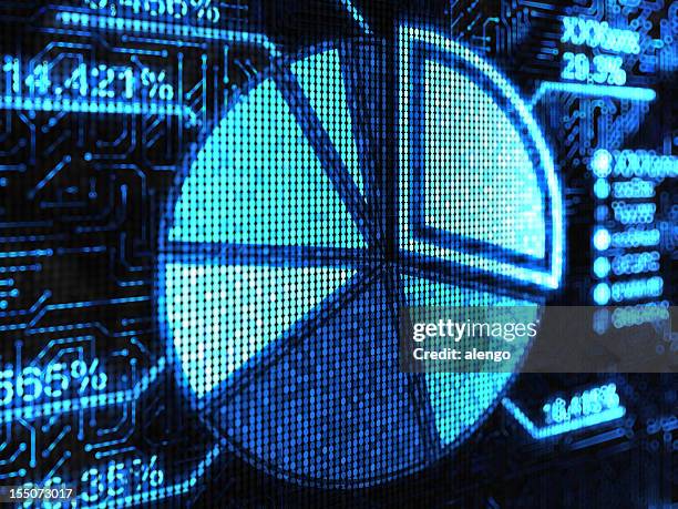 pie chart - depictions stockfoto's en -beelden